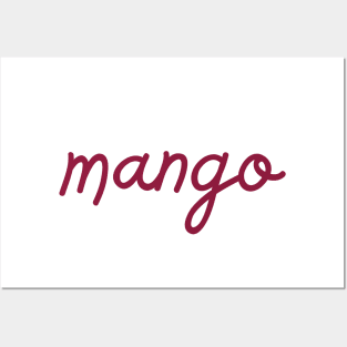 mango - maroon red Posters and Art